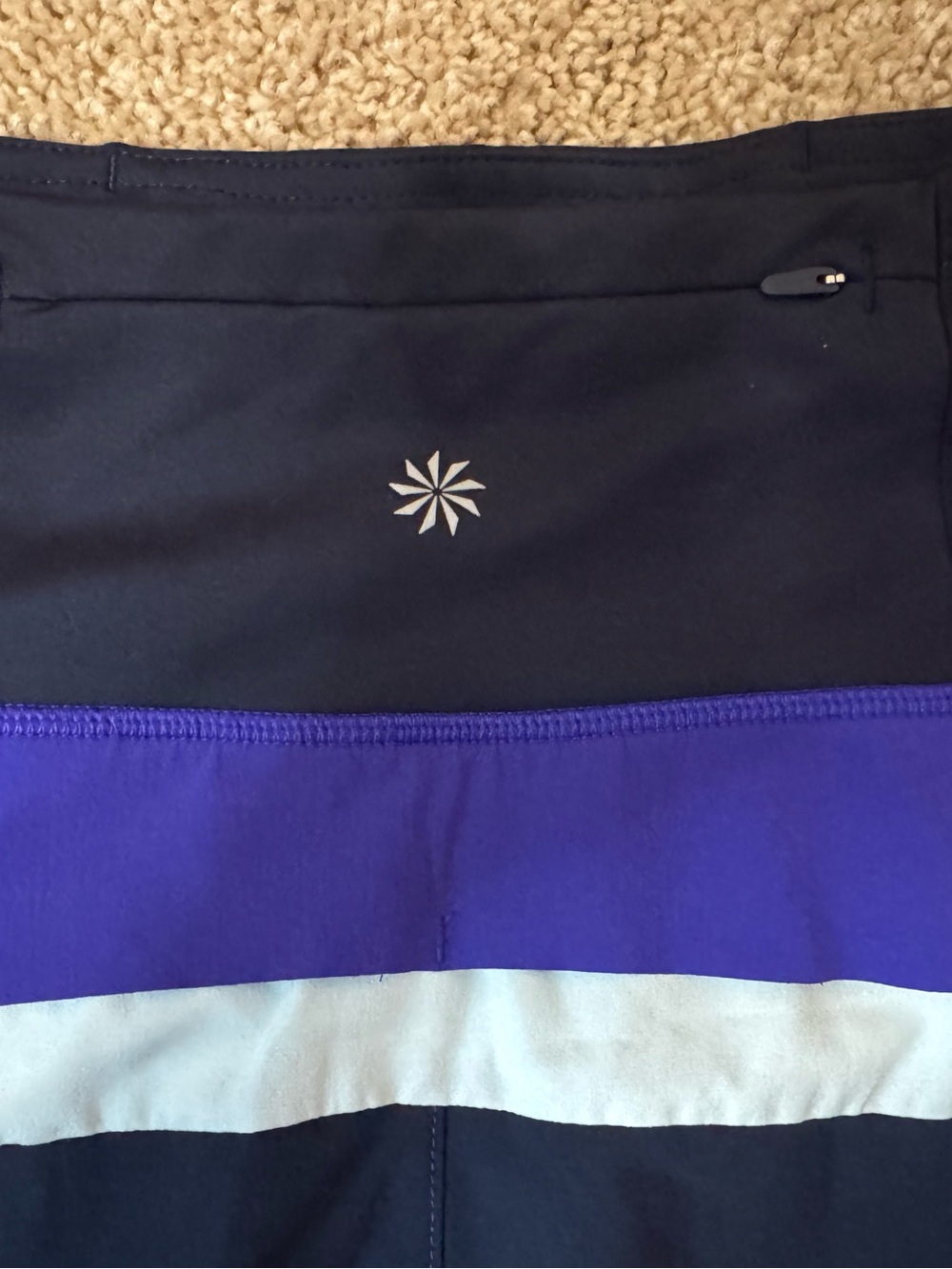 Athleta Mesh Racer Run Shorts Women's Medium Athletic Gym Outdoor Hiking Purple - Picture 4 of 9